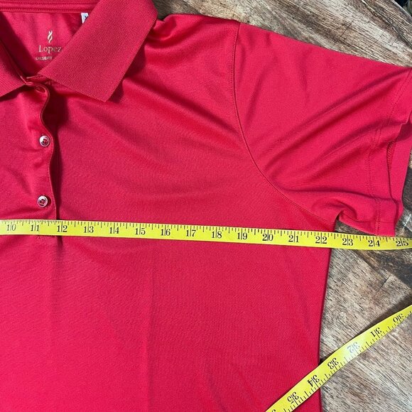 Lopez Desert Dry Womens Golf Polo 1X Plus Size Fitted Tennis Pickleball Active - Picture 7 of 10